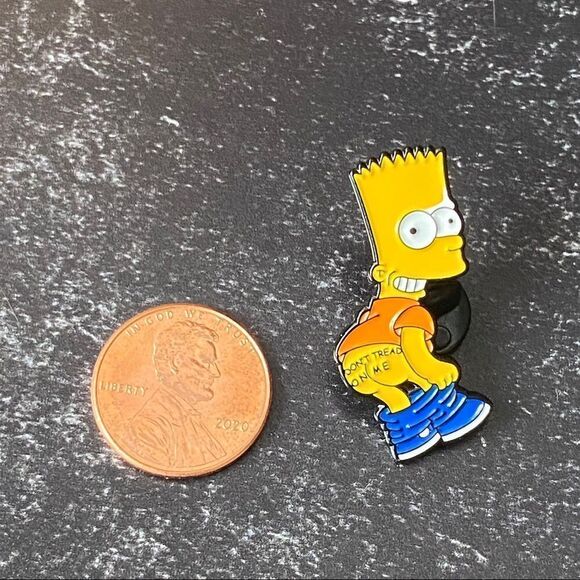 Bart Don’t Tread On Me Enamel Pin/ Brooch - Picture 3 of 6